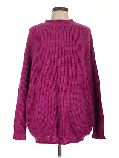 Pre-owned Davi & Dani Turtleneck Sweater In Purple