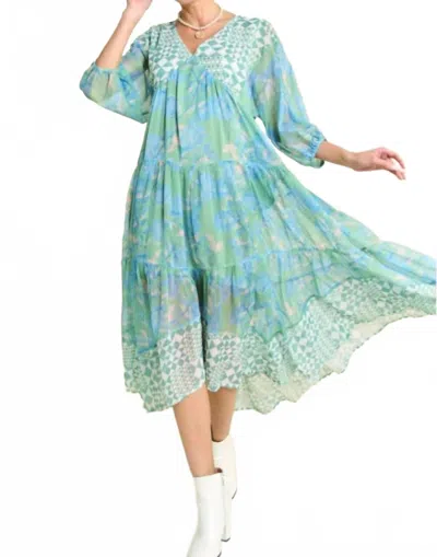 Davi & Dani Women's Carla's Dress In Mint Green In Blue