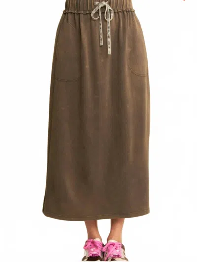 Davi & Dani Women's Las Vegas Boulevard Skirt In Bronze In Brown