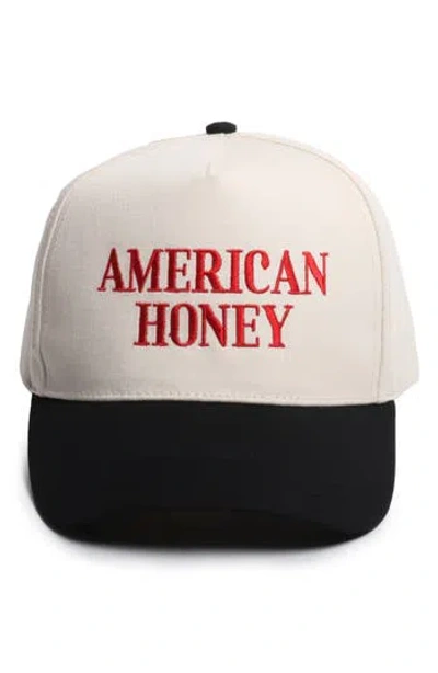 David & Young American Honey Embroidered Cotton Baseball Cap