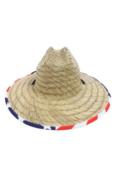 David & Young American Lifeguard Straw Hat In Neutral