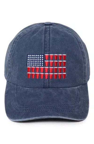 David & Young Americana Cups Patch Baseball Cap In Blue