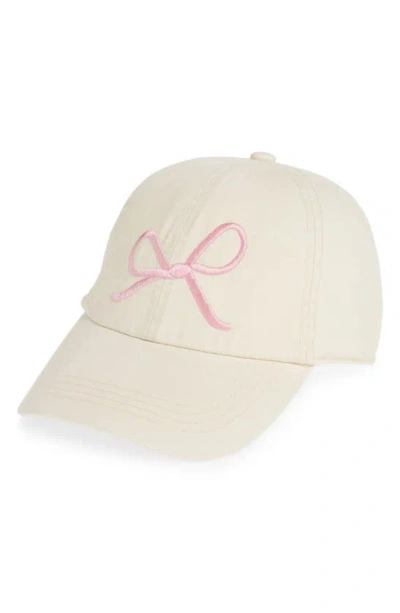 David & Young Bow Baseball Cap In Neutral