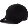 David & Young Corduroy Baseball Cap In Black