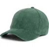 David & Young Corduroy Baseball Cap In Green