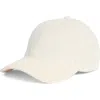 David & Young Corduroy Baseball Cap In White