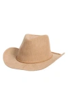 David & Young Corduroy Cowboy Hat In Brown