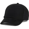 David & Young Faux Suede Baseball Cap In Black