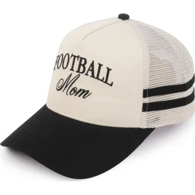 David & Young Football Mom Two-tone Snapback Cap In Black