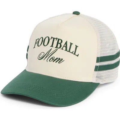 David & Young Football Mom Two-tone Snapback Cap In Green