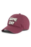 David & Young 'game Day' Chenille Baseball Cap In Purple
