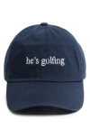 David & Young He's Golfing Cotton Baseball Cap