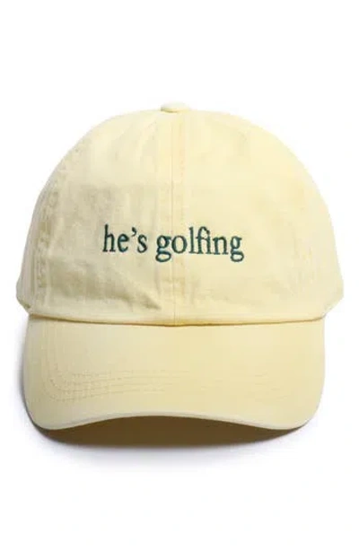 David & Young He's Golfing Cotton Baseball Cap