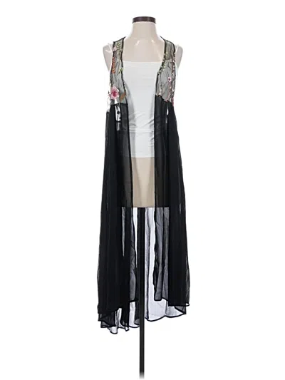 Pre-owned David & Young Kimono In Black