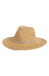 David & Young Metallic Band Straw Cowboy Hat