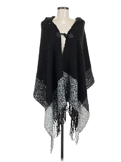 Pre-owned David & Young Poncho In Black