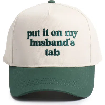 David & Young Put It On Husband's Tab Cotton Baseball Cap