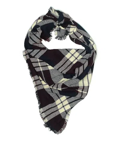 Pre-owned David & Young Scarf In Blue