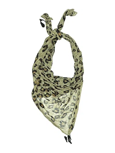 Pre-owned David & Young Scarf In Tan