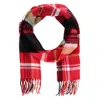 David & Young Soft Plaid Winter Scarf In Multi