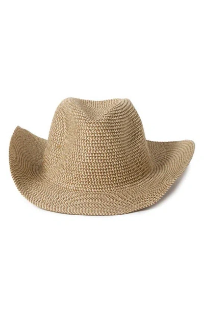 David & Young Straw Cowboy Hat In Neutral