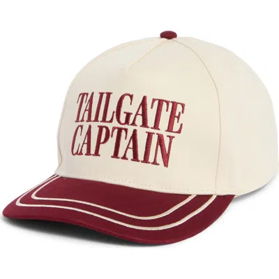 David & Young Tailgate Captain Snapback Cap In Maroon