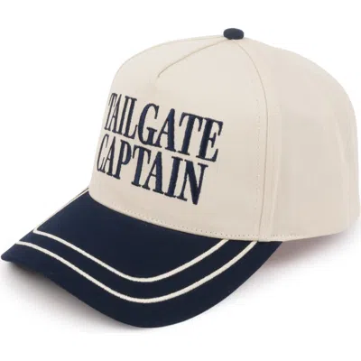 David & Young Tailgate Captain Snapback Cap In Navy