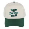 David & Young Unisex Run The Damn Ball Baseball Cap In Green