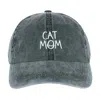 David & Young Women's Cat Mom Baseball Hat In Black