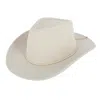 David & Young Women's Courduroy Cowboy Hat With Braided Suede Hat Band In Multi