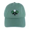 David & Young Women's Embroidered Pickleball Washed Baseball Cap In Multi