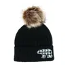 David & Young Women's Mama Bear Beanie Hat With Houndstooth Patch In Black