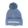 David & Young Women's Mama Knit Winter Beanie With Matching Pom In Multi