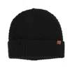 David & Young Women's Waffle Knit Winter Beanie With Cuff In Black