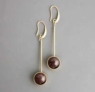 David Aubrey Jewelry Agate Drop Earrings In Multi