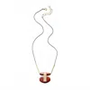 David Aubrey Jewelry Women's Art Deco Necklace In Mahogany In Red