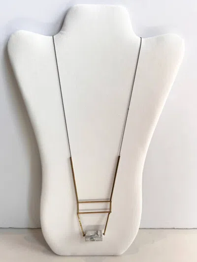 David Aubrey Jewelry Women's Deco Geometric Necklace In Gold