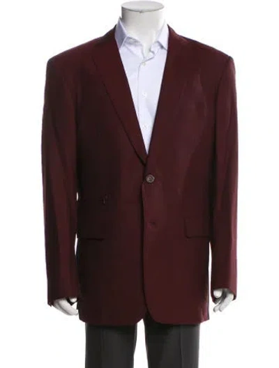Pre-owned David August Blazer In Burgundy