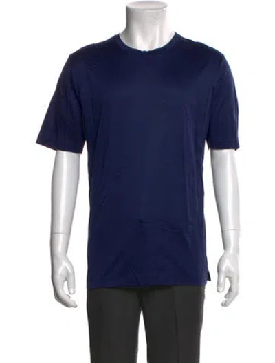 Pre-owned David August Crew Neck Short Sleeve T-shirt In Blue