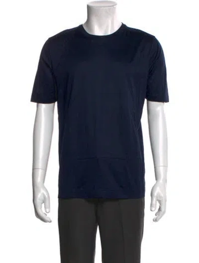 Pre-owned David August Crew Neck Short Sleeve T-shirt In Blue