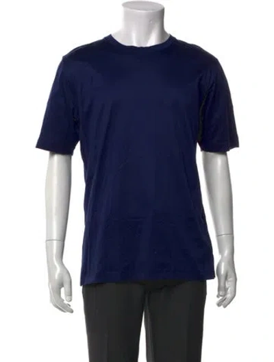 Pre-owned David August Crew Neck Short Sleeve T-shirt In Blue