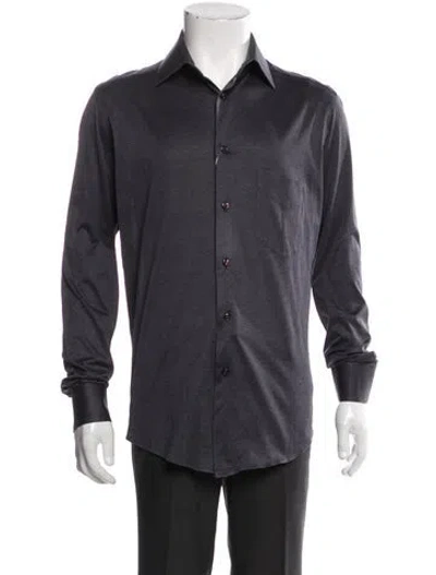 Pre-owned David August Long Sleeve Shirt In Gray