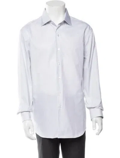 Pre-owned David August Striped Long Sleeve Dress Shirt In Neutral