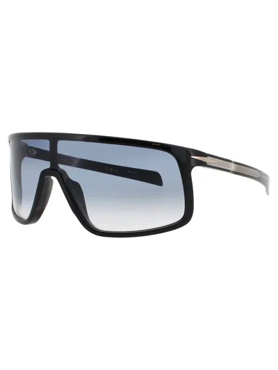 David Beckham 99/visor Sunglasses In Black / Gold - Dark Blue Flash