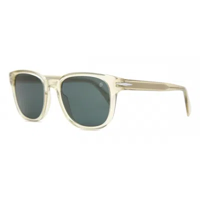 David Beckham Beige Acetate Sunglasses In Green