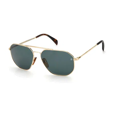 David Beckham Aviator Full Rim Sunglasses In Red