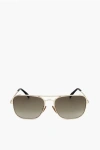David Beckham Aviator Sunglasses With Gradient Lenses