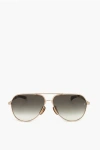 David Beckham Aviator Sunglasses With Gradient Lenses