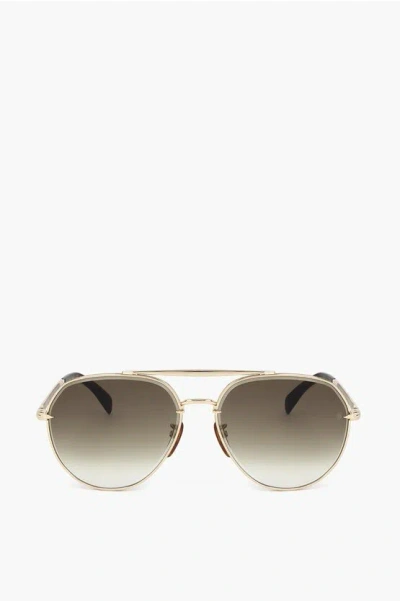 DAVID BECKHAM AVIATOR SUNGLASSES WITH GRADIENT LENSES