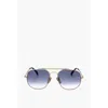 David Beckham Aviator Sunglasses With Gradient Lenses